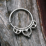 Detail View 1 of Royal Goddess Bendable Twist Hoop Ring