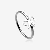 Bow-Tie Bendable Hoop Ring