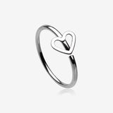 Heart Loop Bendable Hoop Ring