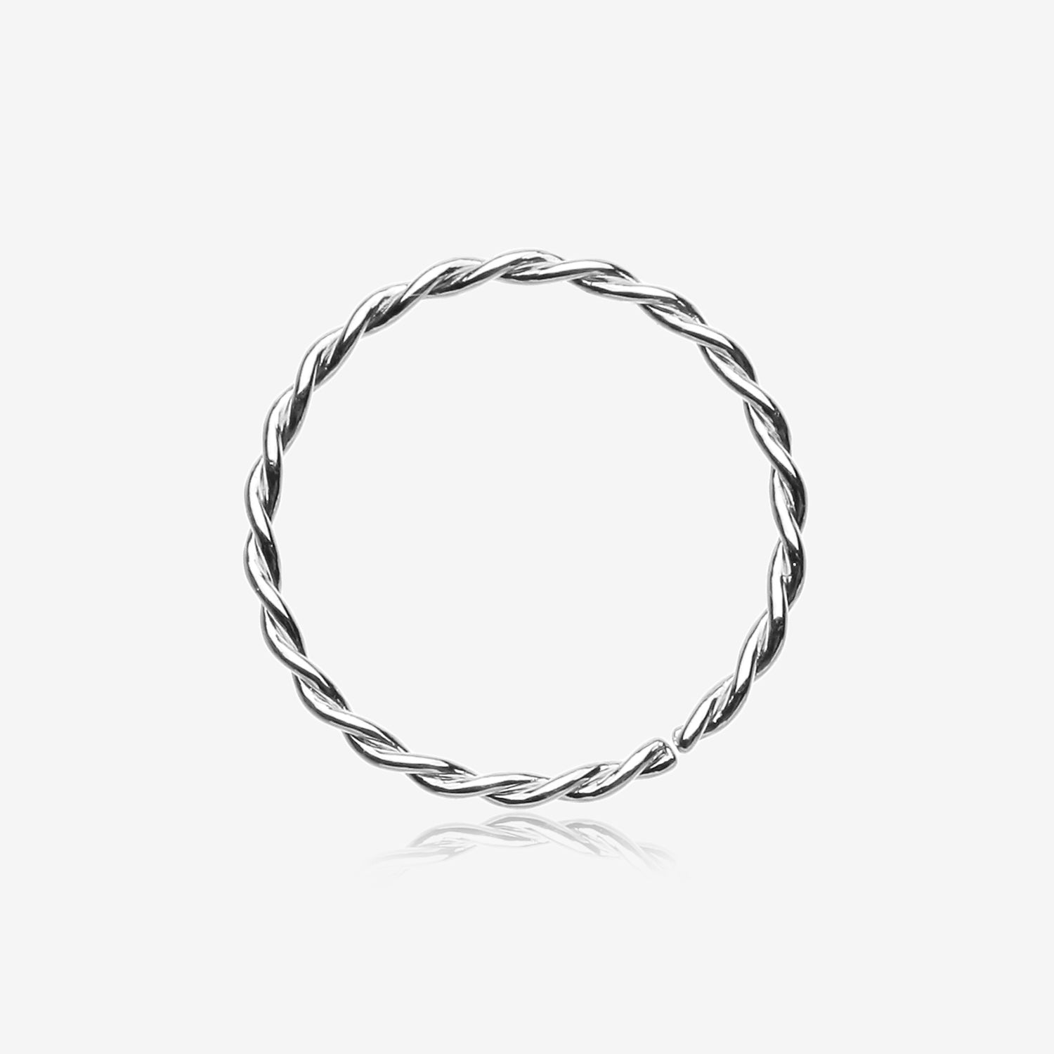 Classic Twist Wire Steel Bendable Hoop Ring