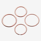 Detail View 3 of Rose Gold PVD Basic Steel Bendable Hoop Ring