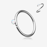 Opal Sparkle Bendable Hoop Ring