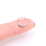 Detail View 2 of Black Stars Infinite Steel Bendable Hoop Ring