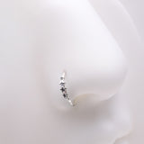 Detail View 1 of Black Stars Infinite Steel Bendable Hoop Ring