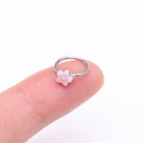Detail View 2 of Kawaii Pop Sweet Flower Bendable Hoop Ring-Pink
