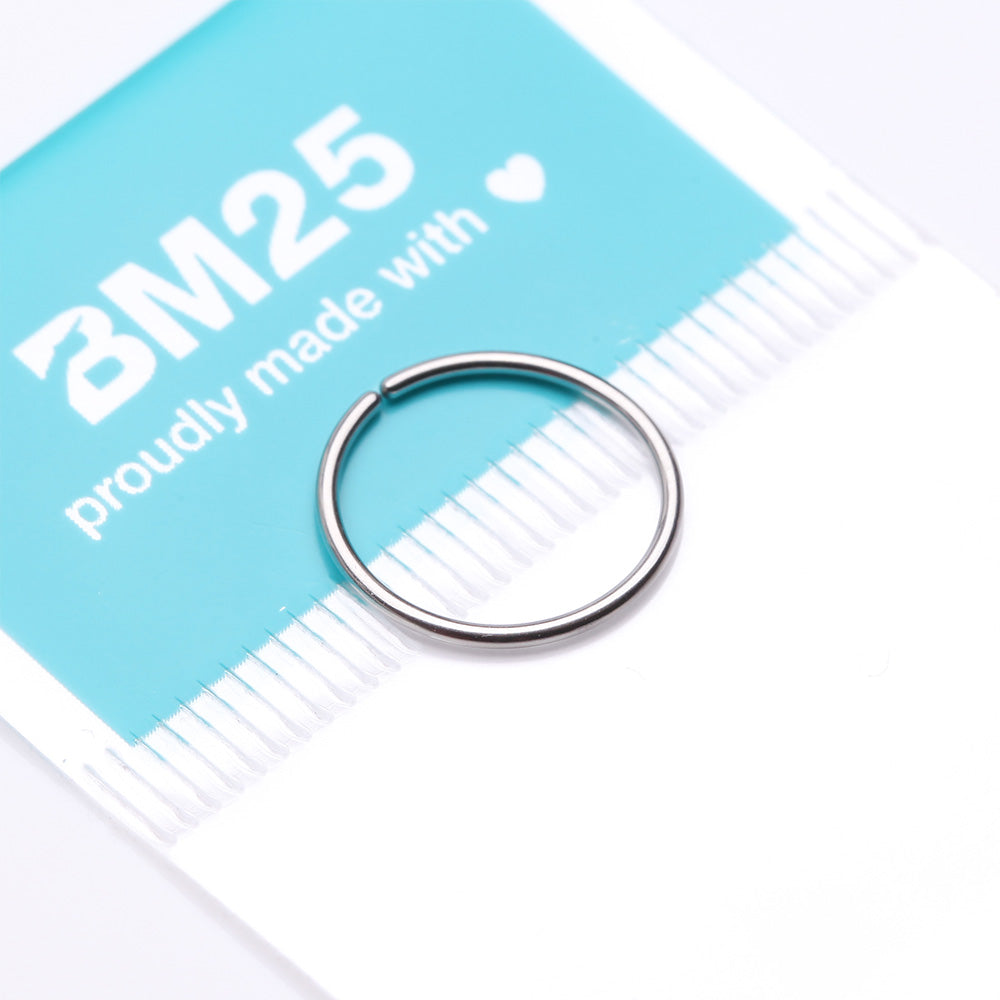 Detail View 3 of Niobium Basic Bendable Hoop Ring