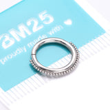 Detail View 4 of Bali Beaded Ball Essence Clicker Hoop Ring