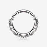 Bali Beaded Ball Essence Clicker Hoop Ring