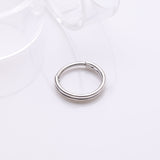Detail View 1 of Skinny Double Layered Clicker Hoop Ring