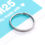 Detail View 4 of Skinny Double Layered Clicker Hoop Ring