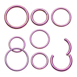 Colorline Steel Seamless Hinged Clicker Hoop Ring