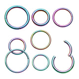 Colorline Steel Seamless Hinged Clicker Hoop Ring
