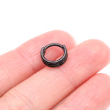 Detail View 2 of Blackline Triple Stack Hinged Steel Segment Clicker Ring