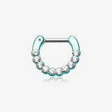 Colorline Glistening Multi-Gem Septum Clicker