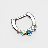 Detail View 2 of Classic Opal Precia Septum Clicker-Aurora Borealis