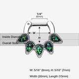 Detail View 1 of Opal Quinary Spear Septum Clicker-Black