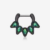 Blackline Opal Quinary Spear Septum Clicker