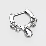 Detail View 2 of Radiant Kao Septum Clicker-Clear Gem