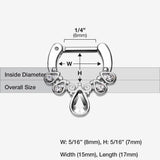 Detail View 1 of Radiant Kao Septum Clicker-Clear Gem