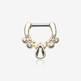 Golden Radiant Kao Septum Clicker