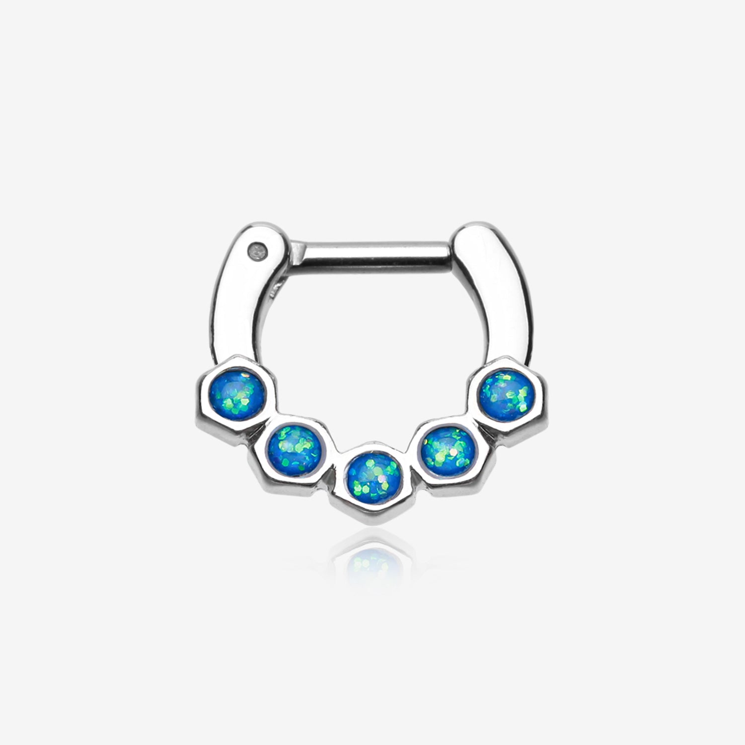 Opal Hexa Gemina Septum Clicker-Light Blue