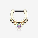 Golden Opal Grandiose Septum Clicker