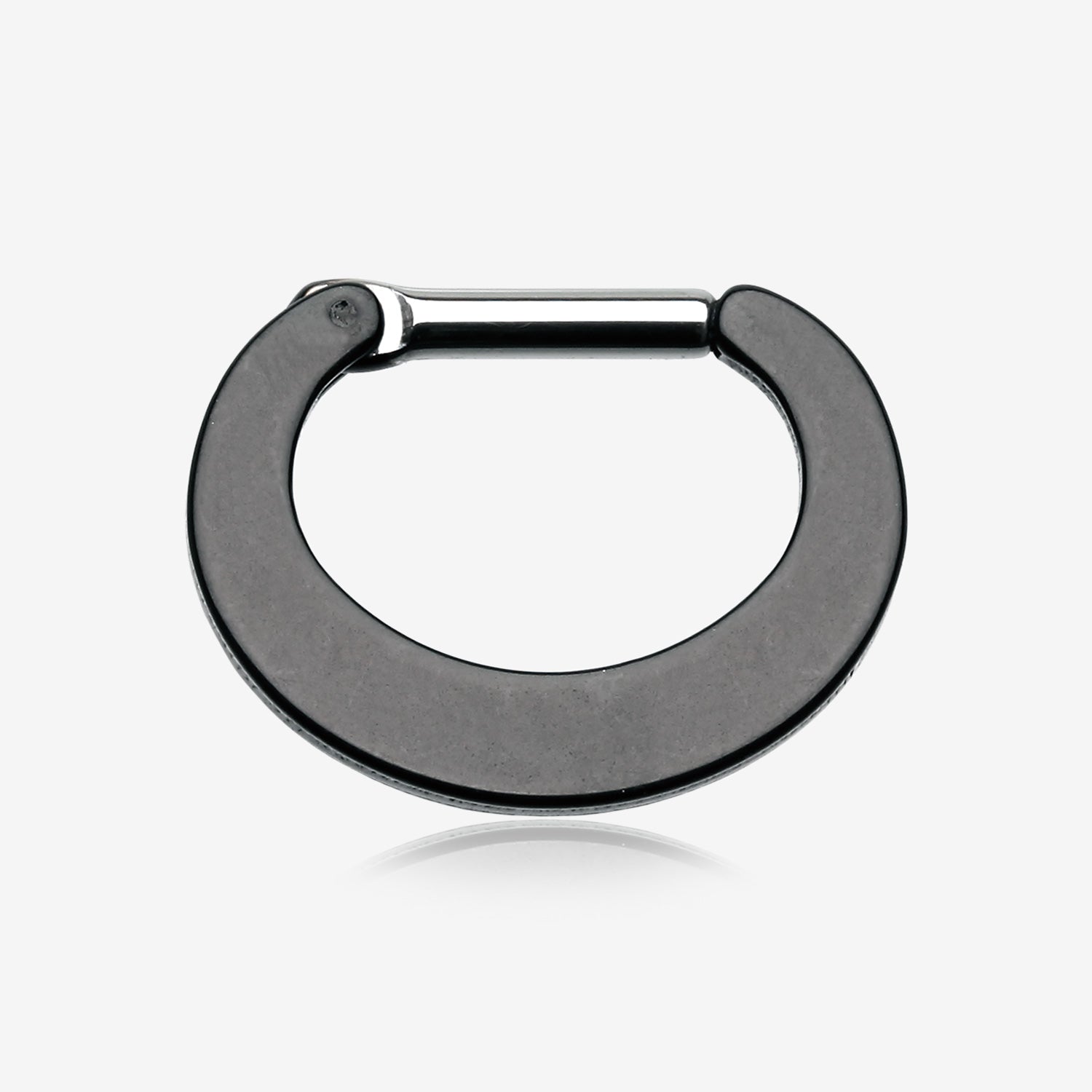 Colorline Basic Steel Loop Septum Clicker-Black