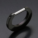 Detail View 4 of Colorline Basic Steel Loop Septum Clicker-Black