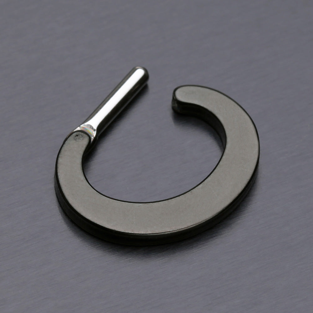 Detail View 3 of Colorline Basic Steel Loop Septum Clicker-Black