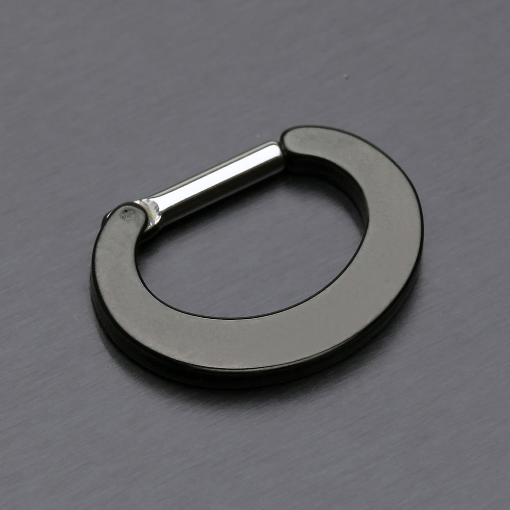 Detail View 2 of Colorline Basic Steel Loop Septum Clicker-Black
