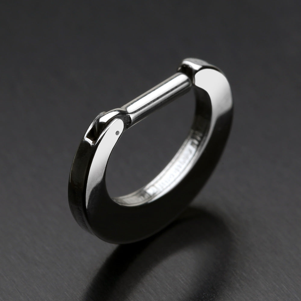 Detail View 4 of Basic Steel Loop Septum Clicker-Steel