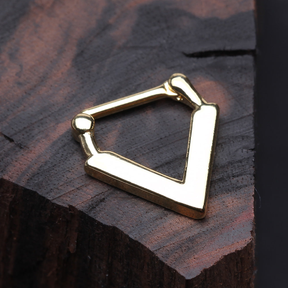 Detail View 2 of Golden Urban Chevron Arrow Septum Clicker