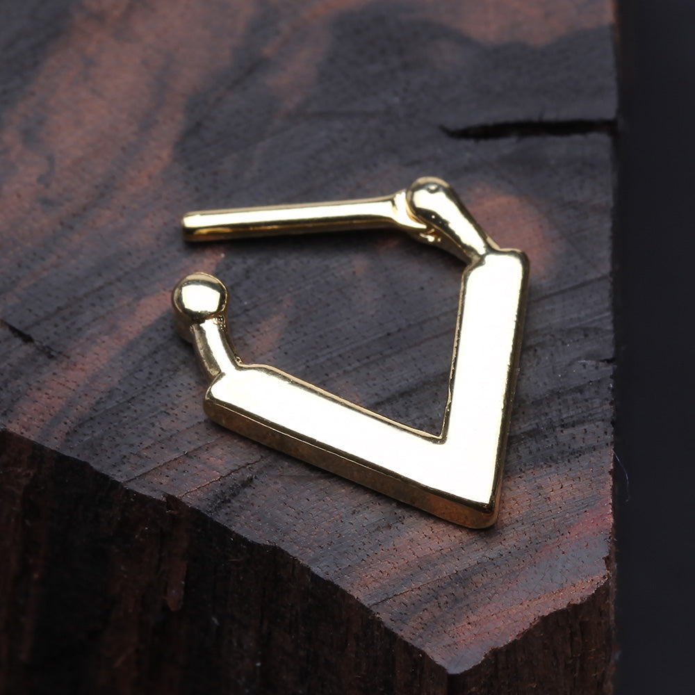 Detail View 3 of Golden Urban Chevron Arrow Septum Clicker