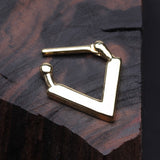 Detail View 3 of Golden Urban Chevron Arrow Septum Clicker