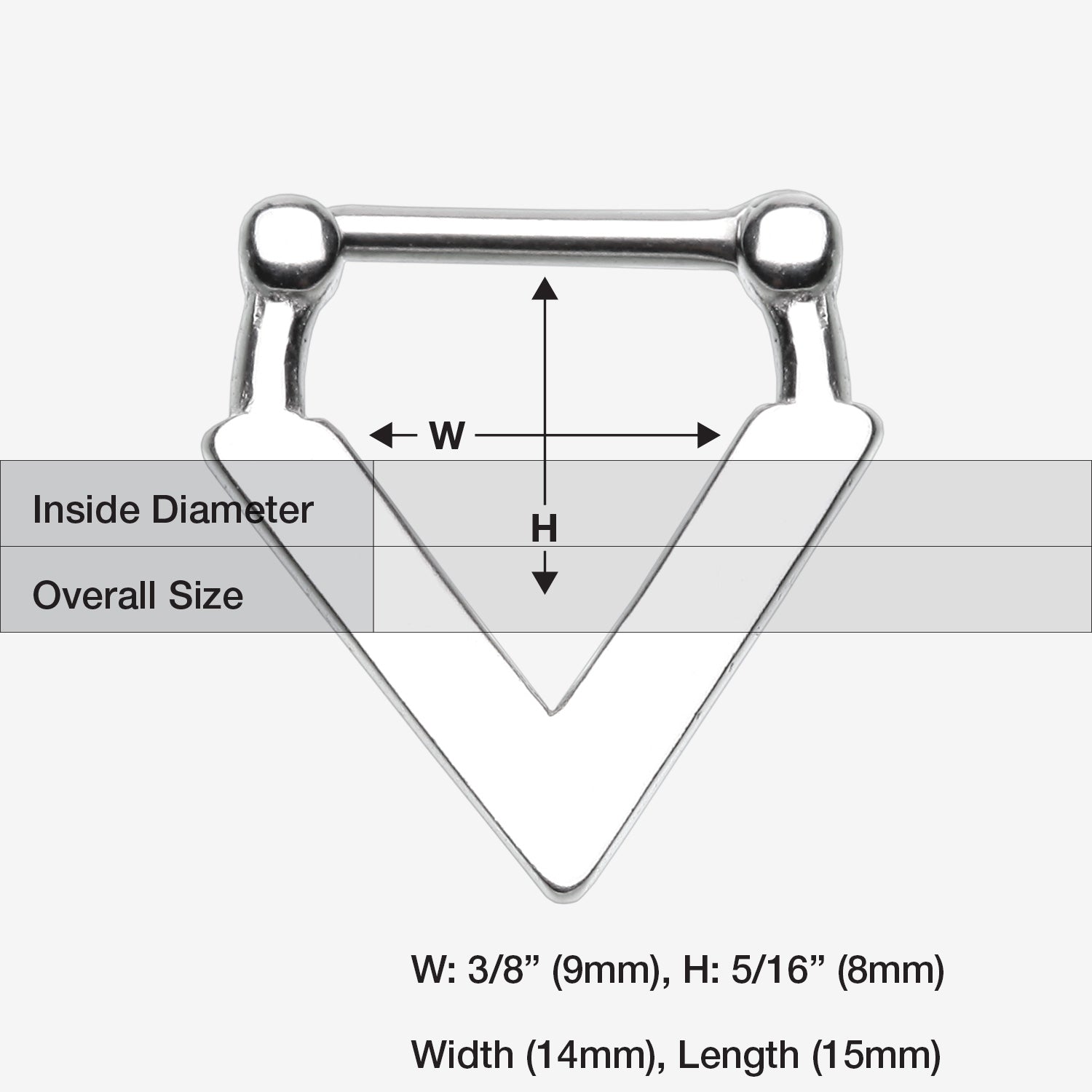 Detail View 1 of Urban Chevron Arrow Septum Clicker