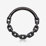 Blackline Classic Chain Link Clicker Hoop Ring