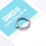 Detail View 3 of Classic Chain Link Clicker Hoop Ring