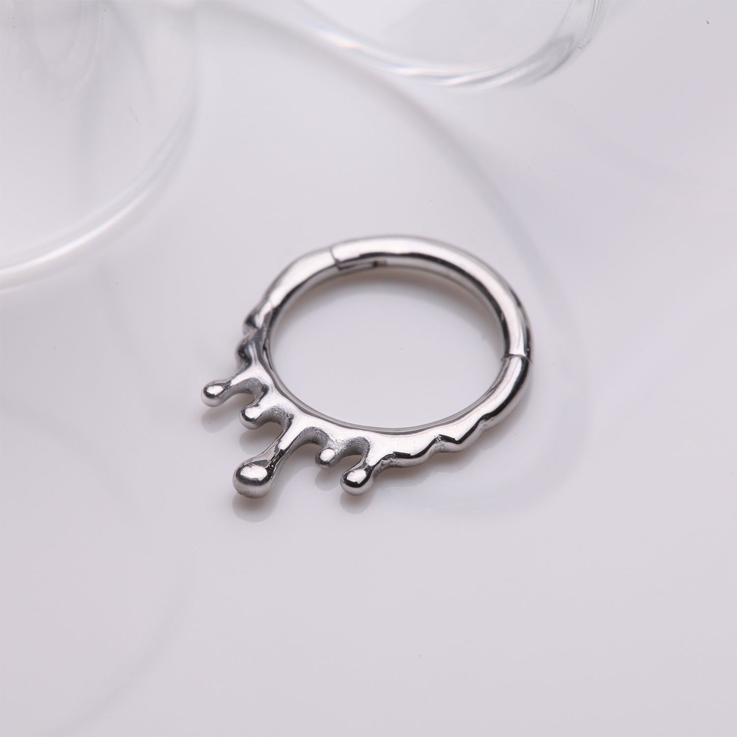 Detail View 1 of Dripping Ooze Clicker Hoop Ring