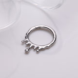 Detail View 1 of Dripping Ooze Clicker Hoop Ring