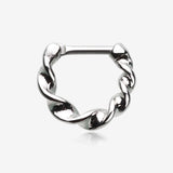Figaro Twist Septum Clicker Ring