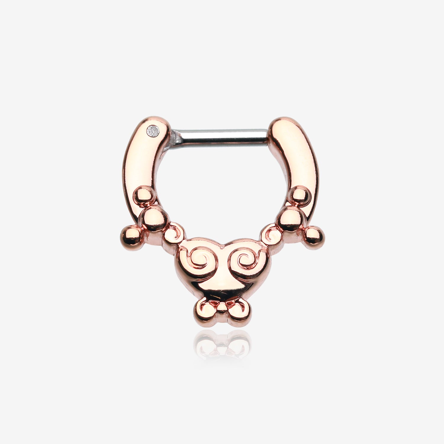 Rose Gold Tribal Saia Septum Clicker-Rose Gold