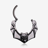 Detail View 1 of Blackline Flying Night Bat Steel Clicker Hoop Ring