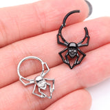 Detail View 3 of Venomous Skull Spider Steel Clicker Hoop Ring