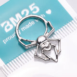 Detail View 4 of Venomous Skull Spider Steel Clicker Hoop Ring