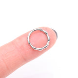 Detail View 3 of Tribal Bones Steel Clicker Hoop Ring
