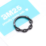 Detail View 4 of Blackline Chain Link V2 Clicker Hoop Ring