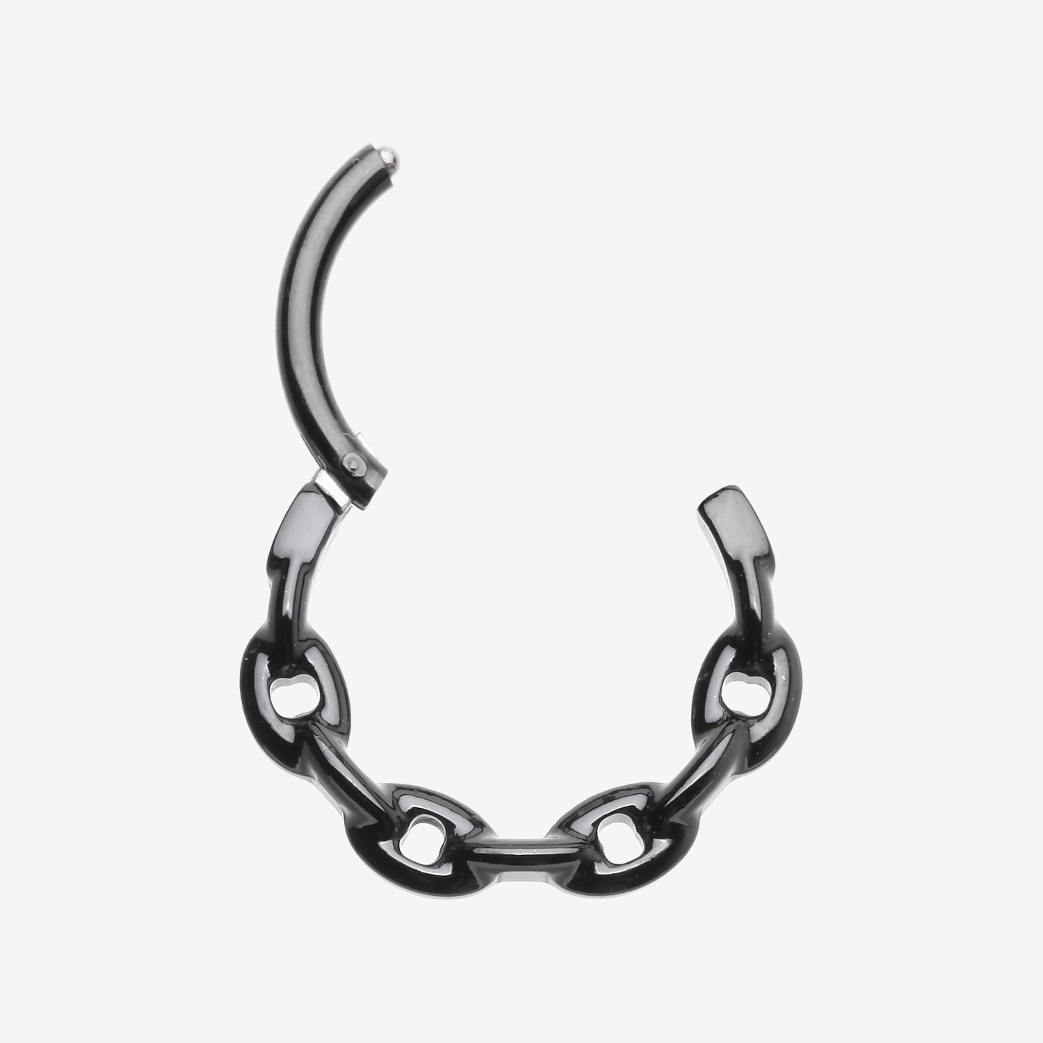 Detail View 1 of Blackline Chain Link V2 Clicker Hoop Ring