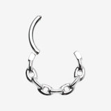 Detail View 1 of Chain Link V2 Clicker Hoop Ring