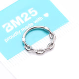 Detail View 4 of Chain Link V2 Clicker Hoop Ring