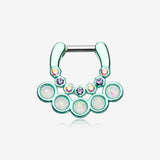 Colorline Opal Aureole Gemina Septum Clicker